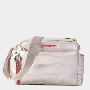 Hedgren Cozy Women's Shoulder Bags Beige | RDS9967TH