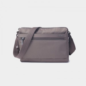 Hedgren Eye Medium Women's Shoulder Bags Grey Brown | QFE7272HZ