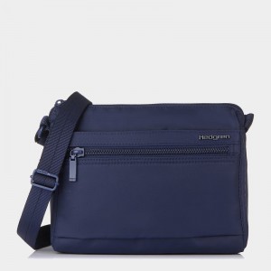 Hedgren Eye Women's Shoulder Bags Dark Blue | UHP4020TU