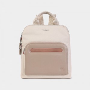 Hedgren Latte Women's Backpacks Beige | ZRK2981QQ