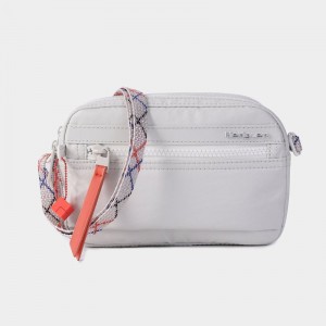 Hedgren Maia Women's Crossbody Bags White Grey | DGR8141WV