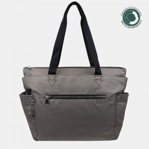 Hedgren Margaret Sustainably Made Women's Tote Bags Grey Brown | PSQ7152NP