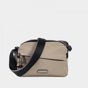 Hedgren Neutron Small Women's Crossbody Bags Grey Beige | EYZ9298FY