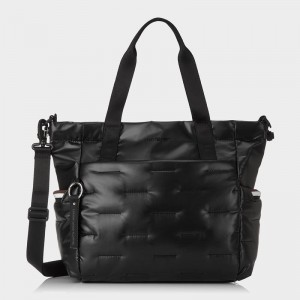 Hedgren Puffer Women's Tote Bags Black | DQL3813TG