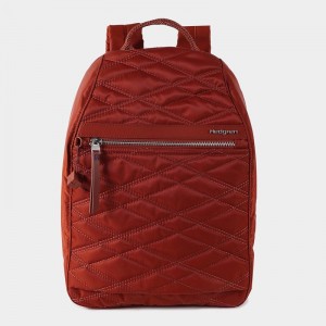 Hedgren Vogue Large Rfid Women's Backpacks Red Brown | VXP6444PP