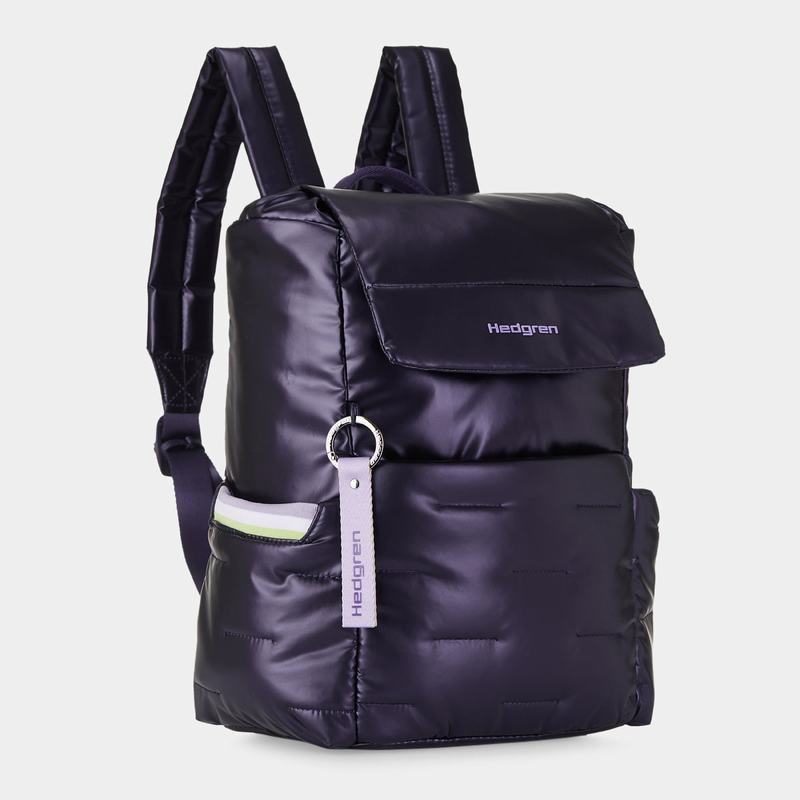 Hedgren Billowy Women's Backpacks Purple Deep Blue | YST2563SY