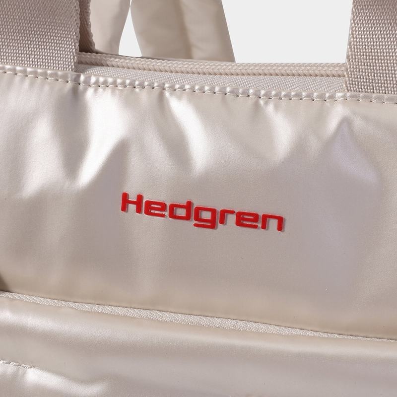 Hedgren Comfy Women's Backpacks Beige | RJB2360CW