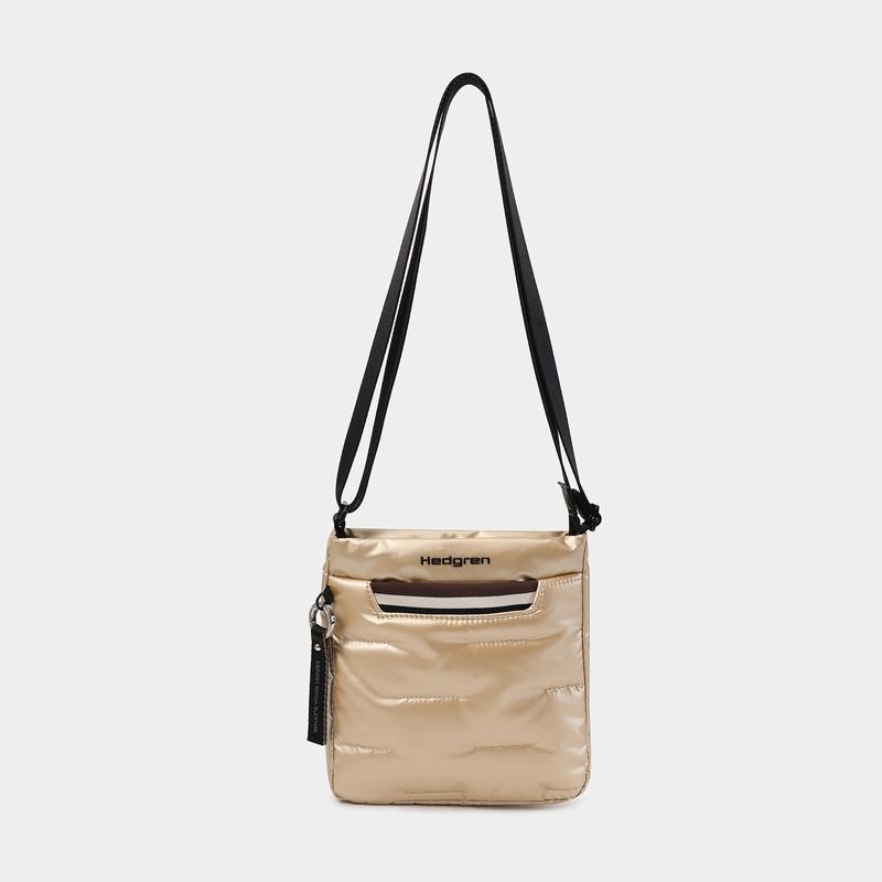 Hedgren Cushy Women's Crossbody Bags Beige | ILE8842JL