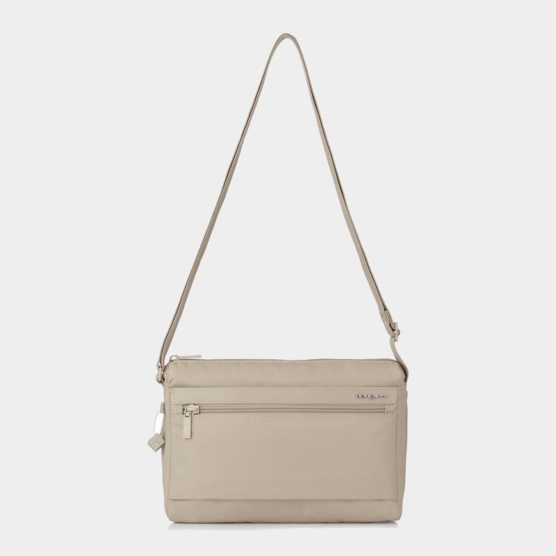 Hedgren Eye Medium Women's Shoulder Bags Beige | PZC9073YL