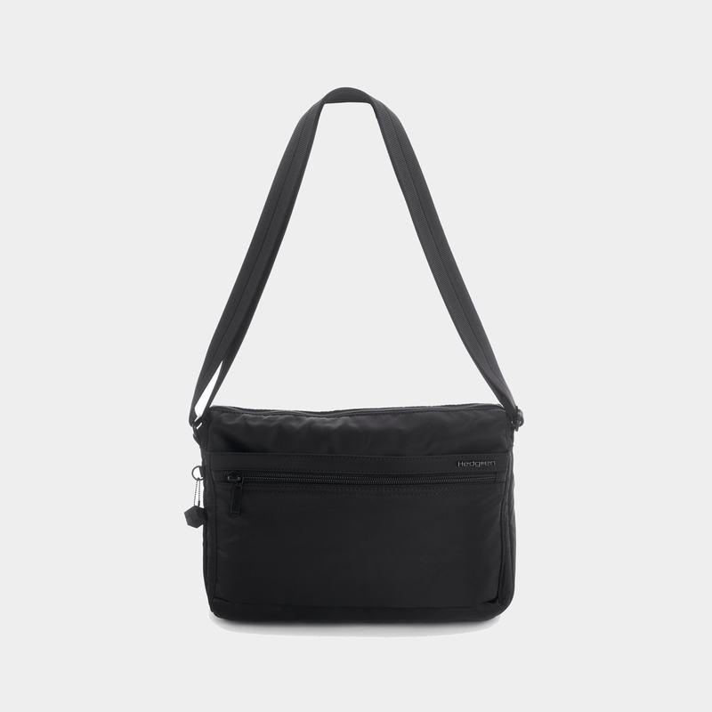 Hedgren Eye Medium Women's Shoulder Bags Black | OXK4149BU