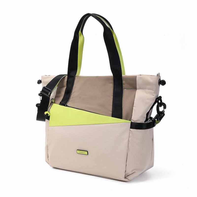 Hedgren Galactic Women's Tote Bags Beige | NXT4678TN