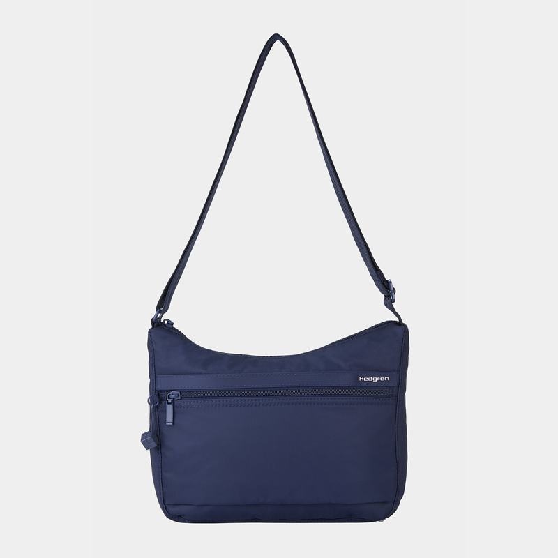 Hedgren Harper's Rfid Women's Shoulder Bags Dark Blue | MGY2547CP