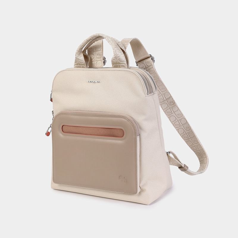 Hedgren Latte Women's Backpacks Beige | ZRK2981QQ