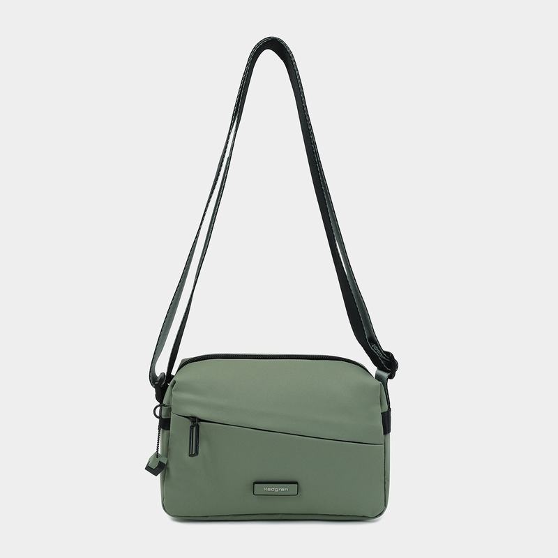 Hedgren Neutron Small Women's Crossbody Bags Green | UDT1326EW