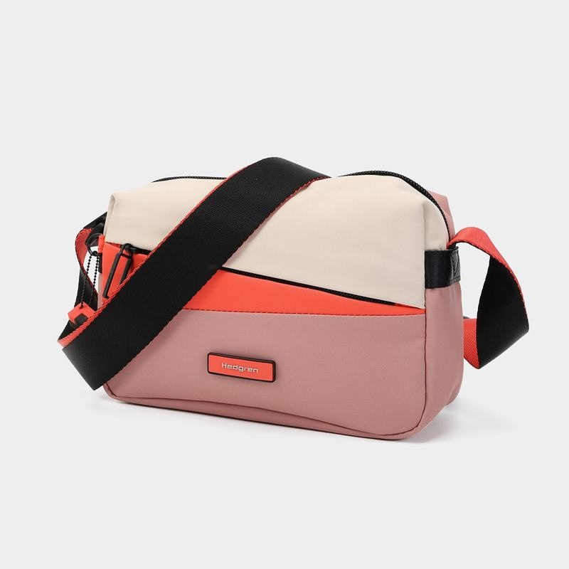 Hedgren Neutron Small Women's Crossbody Bags Pink Orange | SHW3868AX