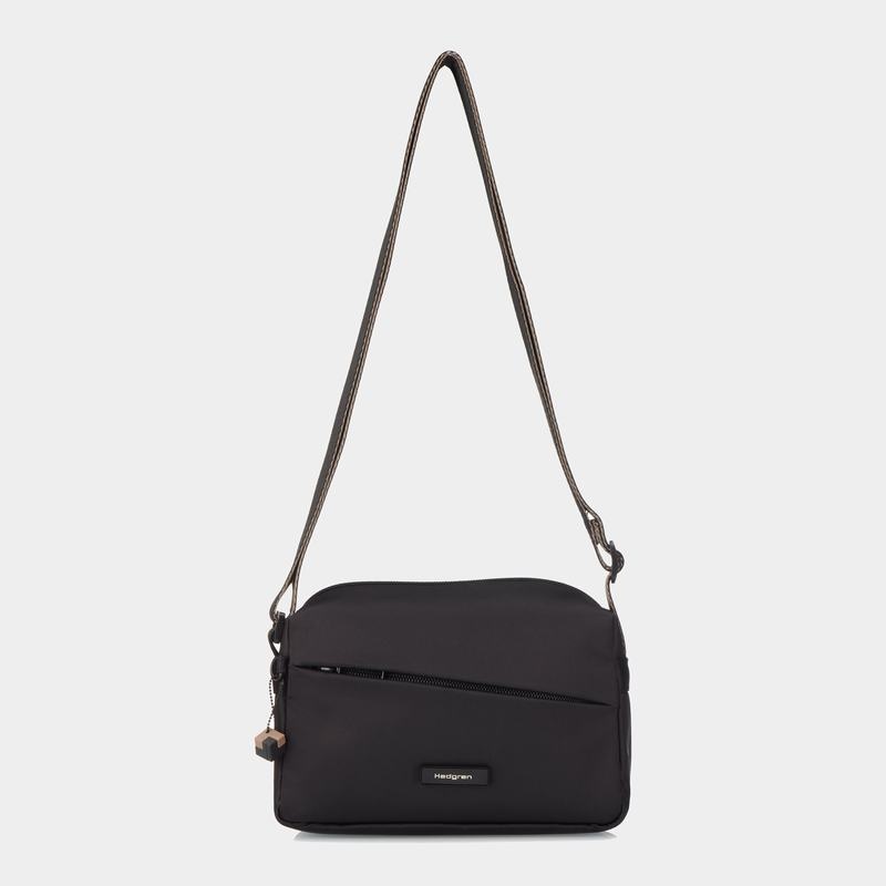 Hedgren Neutron Small Women's Crossbody Bags Black | QUM287JJ