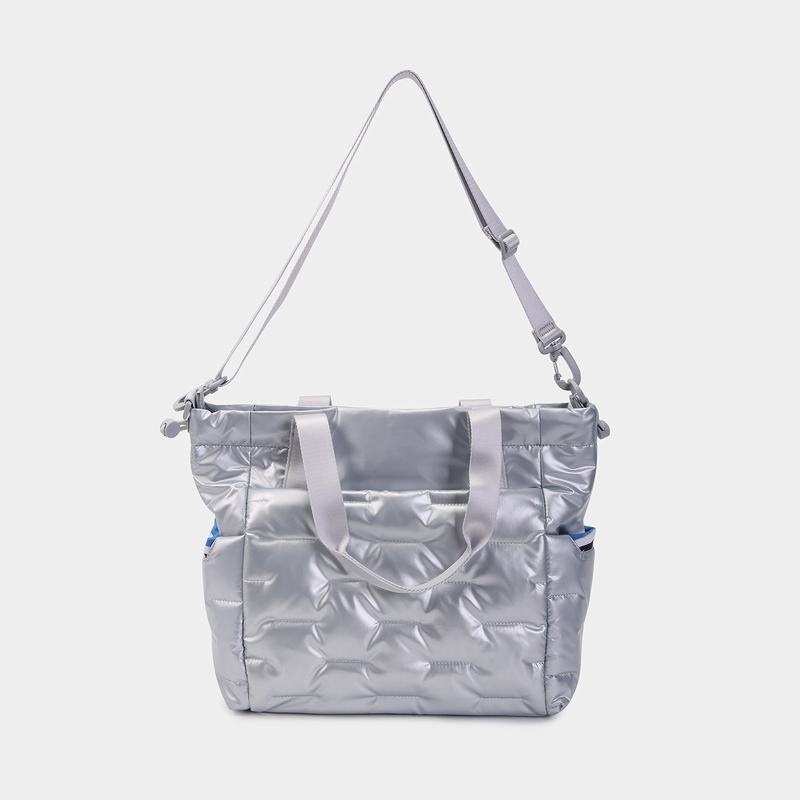 Hedgren Puffer Women's Tote Bags Silver Blue | HSO412DO