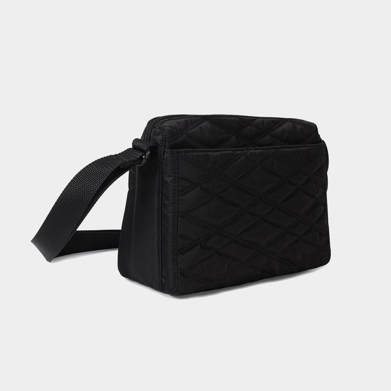 Hedgren Quilted Eye Rfid Medium Women's Shoulder Bags Black | WQX2476MF