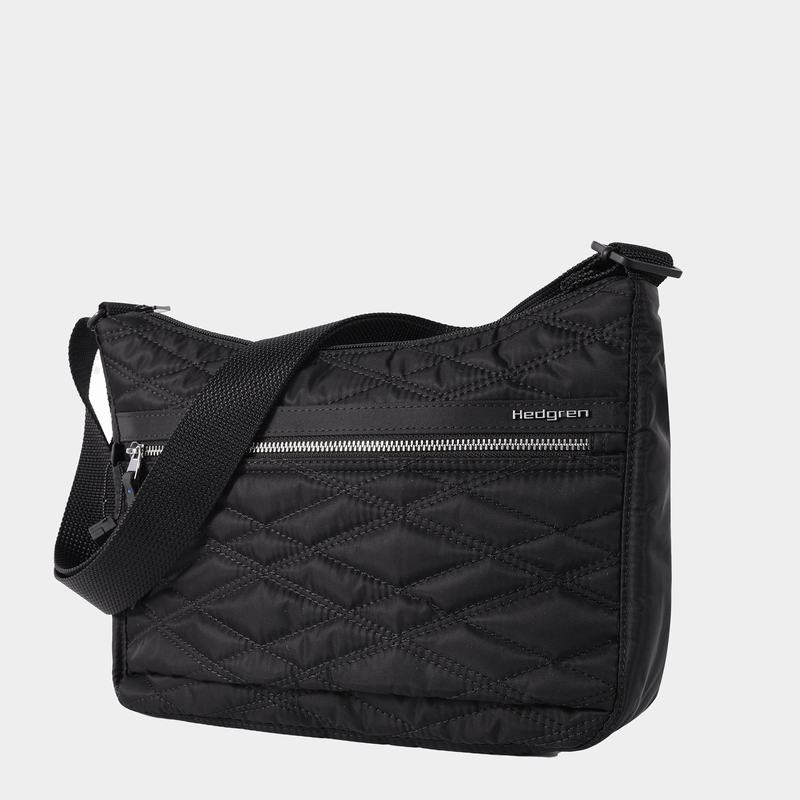 Hedgren Quilted Harper's Rfid Women's Shoulder Bags Black | XKW7121IS