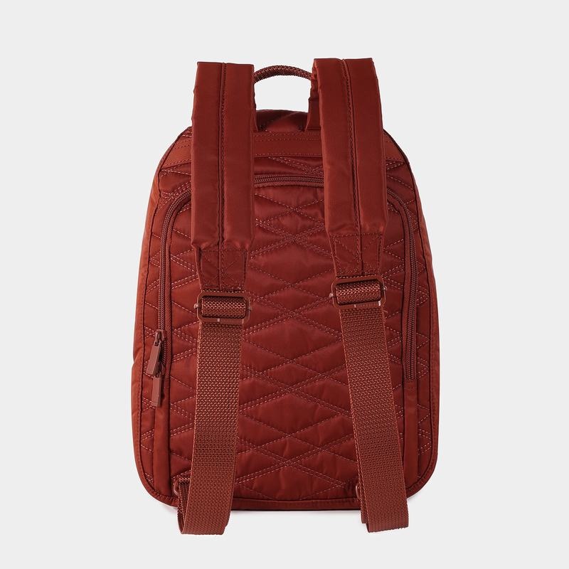 Hedgren Vogue Large Rfid Women's Backpacks Red Brown | VXP6444PP