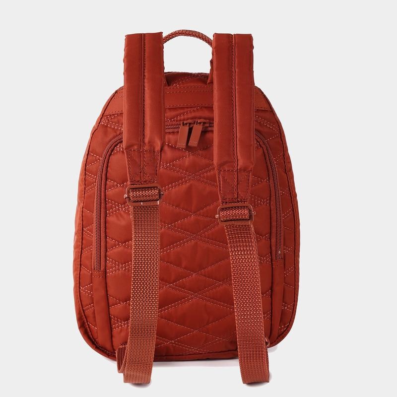 Hedgren Vogue Rfid Women's Backpacks Red Brown | GXS9473PN