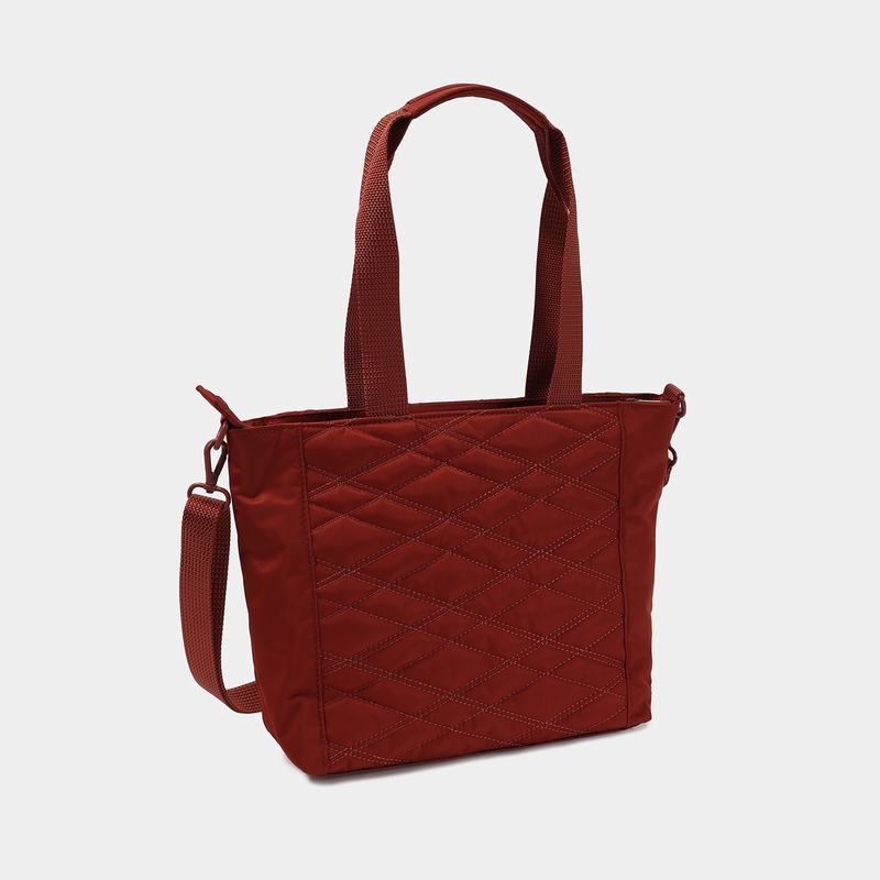 Hedgren Zoe Medium Rfid Women's Tote Bags Red Brown | UNX9285KK